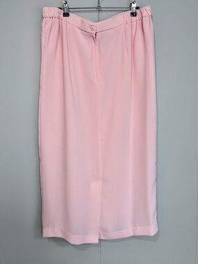 Joseph Ribkoff Pink Maxi Skirt Size 18 Made in Canada Blush A-Line